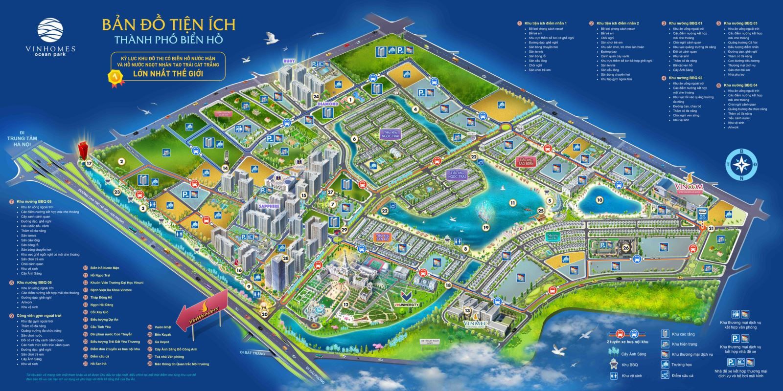 TỔNG QUAN CÁC PHÂN KHU CĂN HỘ VINHOMES OCEAN PARK 1