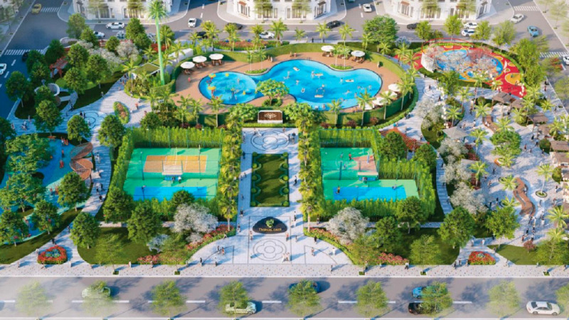 Không gian xanh tại Sun Group Bắc Ninh