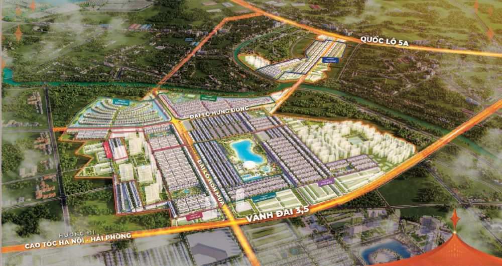 Mặt bằng tổng thể Sun Group Bắc Ninh