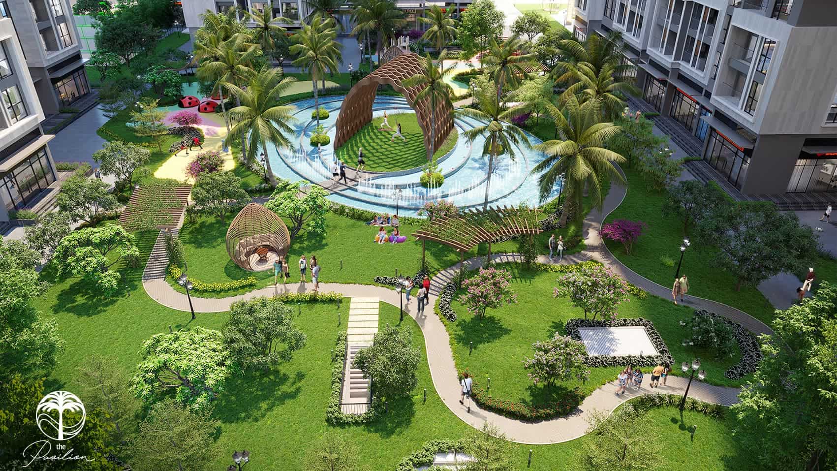 Không gian xanh tại Sun Group Bắc Ninh