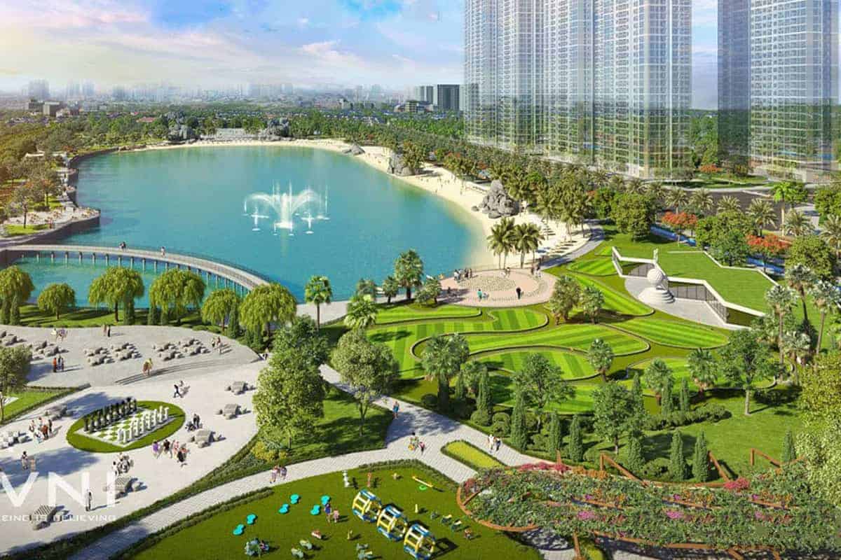Không gian xanh tại Sun Group Bắc Ninh